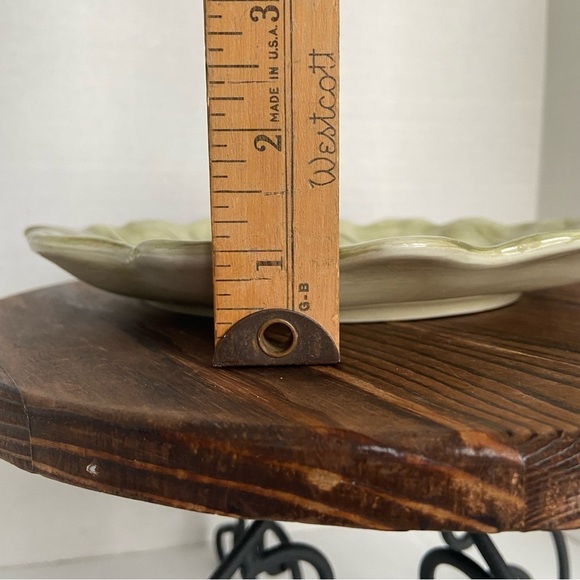 Green Cabbage Leaf Plate Made In Italy 9604/24 Ceramic Plant Shape Plate - Picture 9 of 16